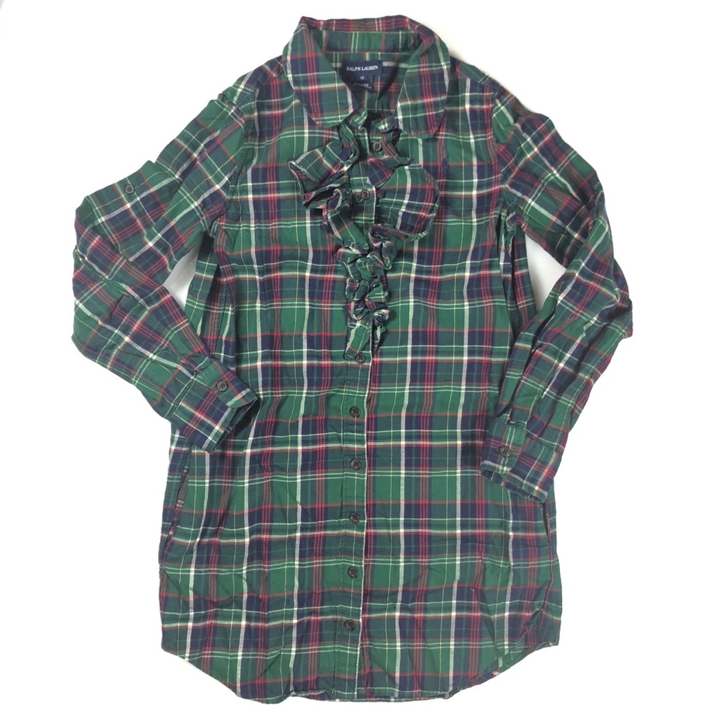 Ralph Lauren Ruffle Shirt Dress